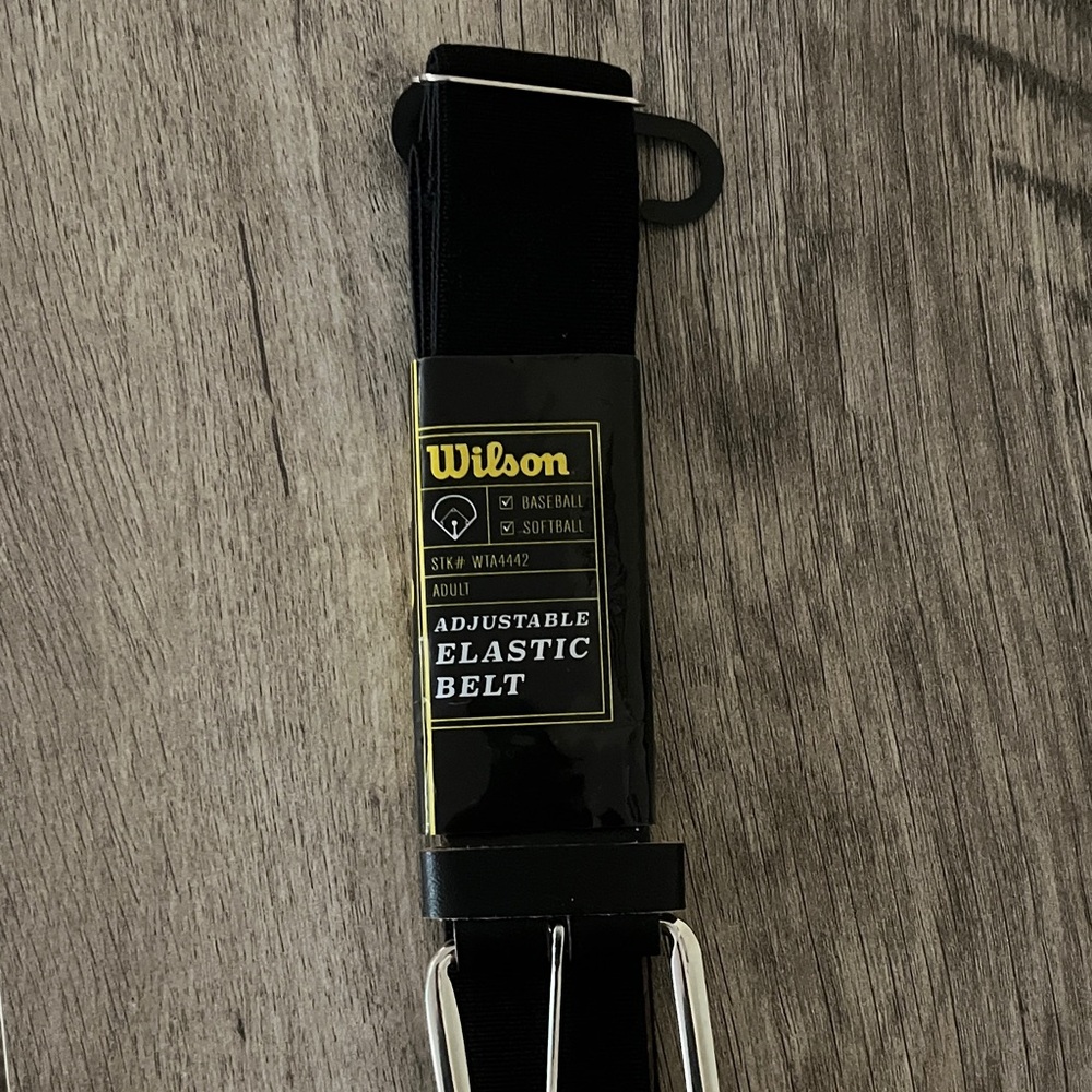 Wilson Black Elastic Sports Belt